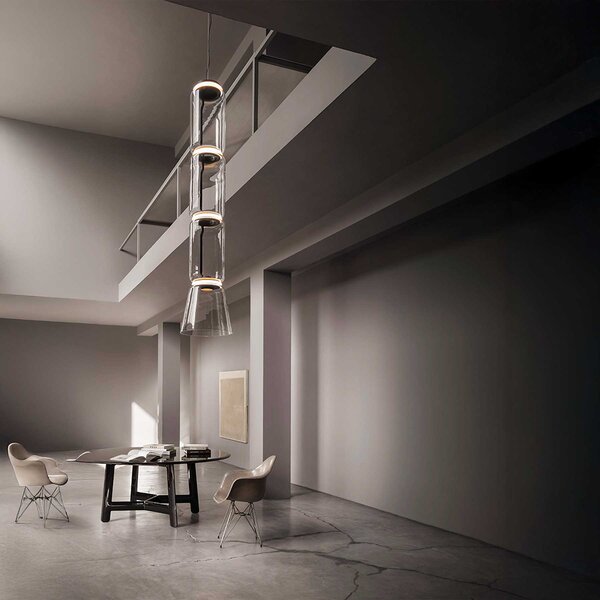 Flos Noctambule LED závěsné skleněné svítidlo 6500mm