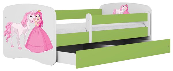 POSTEL PRO DĚTI A MLÁDEŽ 80/160 cm, zelená, bílá MID.YOU - Dětské pokoje sestavy, Online Only