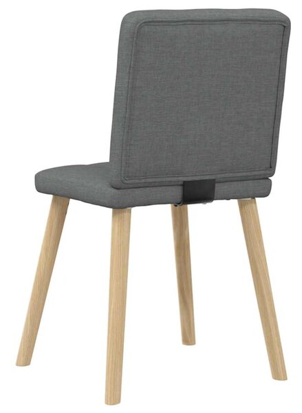 Jídelní židle 4 ks tmavě šedé textil 3315169