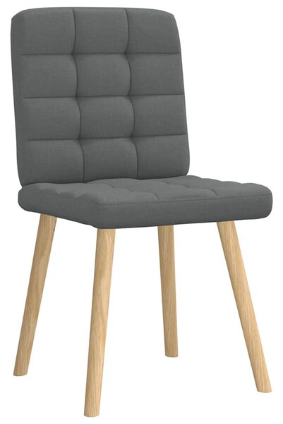 Jídelní židle 4 ks tmavě šedé textil 3315192