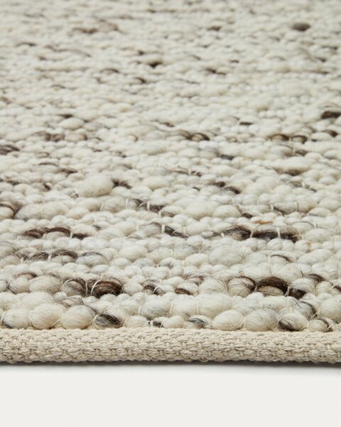 Krémový vlněný koberec 200x300 cm Manilva – Kave Home