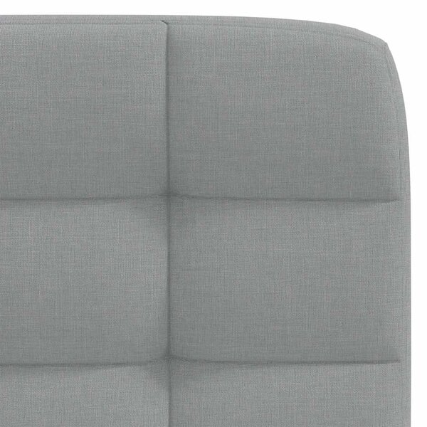 Jídelní židle 4 ks světle šedé textil 3315191