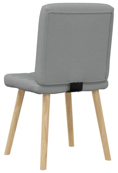 Jídelní židle 4 ks světle šedé textil 3315191