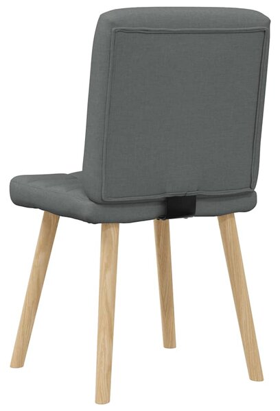 Jídelní židle 4 ks tmavě šedé textil 3315192