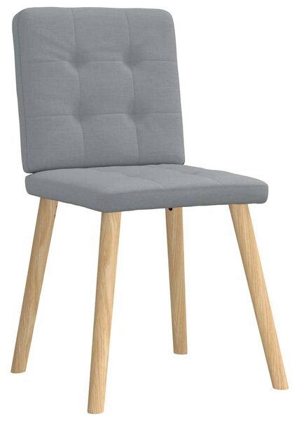 Jídelní židle 4 ks světle šedé textil 3315168