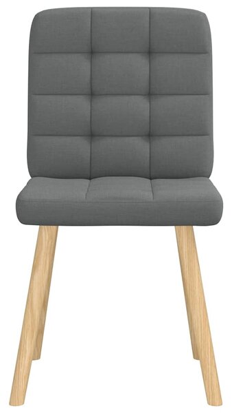 Jídelní židle 4 ks tmavě šedé textil 3315192