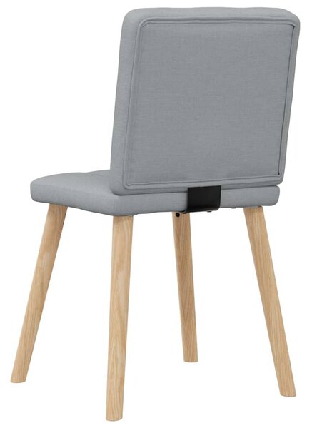 Jídelní židle 4 ks světle šedé textil 3315168