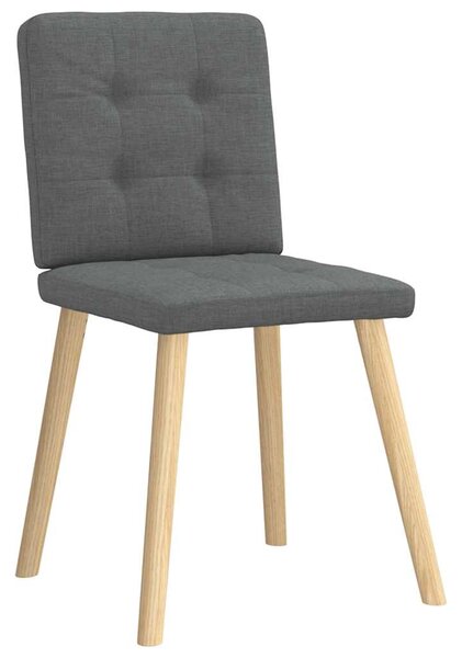 Jídelní židle 4 ks tmavě šedé textil 3315169