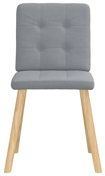 Jídelní židle 4 ks světle šedé textil 3315168