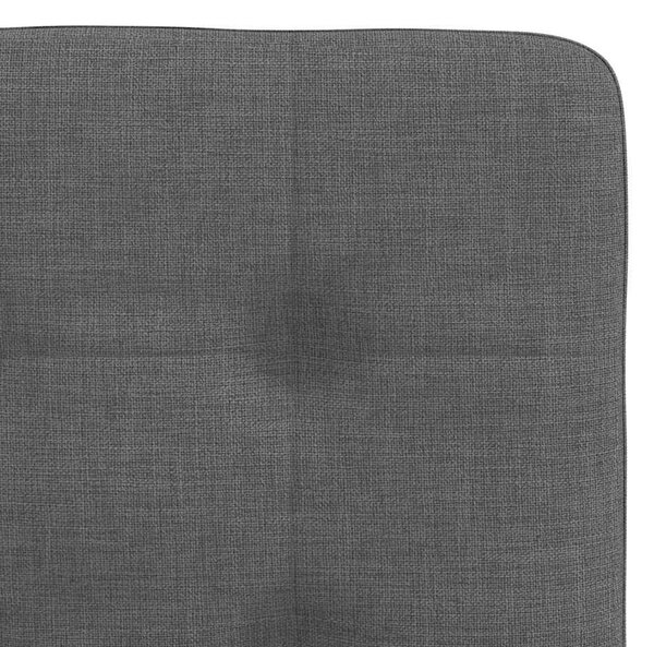 Jídelní židle 4 ks tmavě šedé textil 3315169