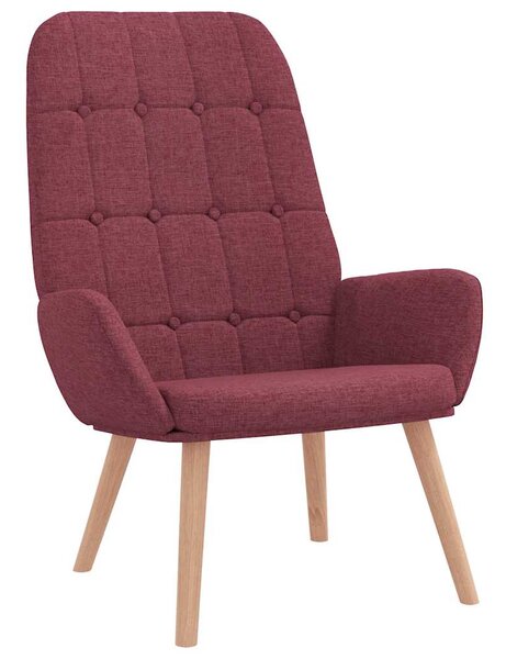 Relaxační křeslo s podnožkou vínové textil 3315155