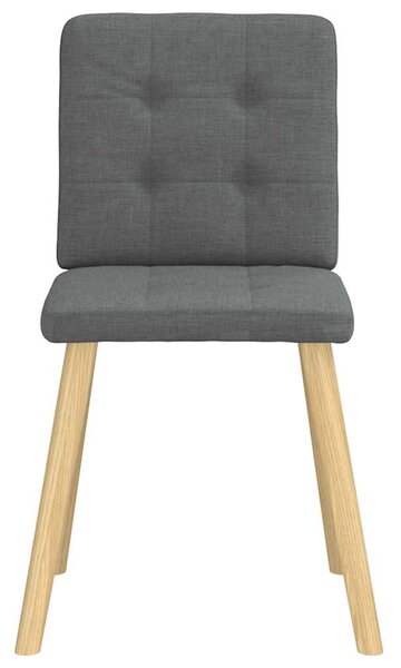 Jídelní židle 4 ks tmavě šedé textil 3315169