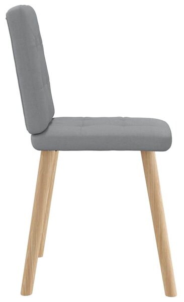 Jídelní židle 4 ks světle šedé textil 3315168