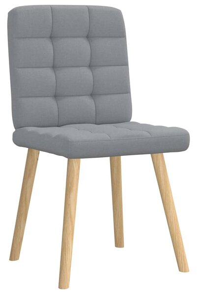 Jídelní židle 4 ks světle šedé textil 3315191