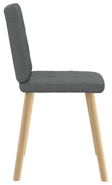 Jídelní židle 4 ks tmavě šedé textil 3315169