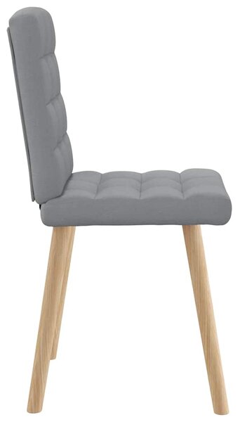 Jídelní židle 4 ks světle šedé textil 3315191