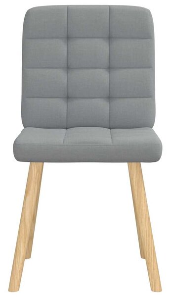 Jídelní židle 4 ks světle šedé textil 3315191