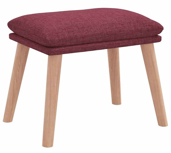Relaxační křeslo s podnožkou vínové textil 3315155