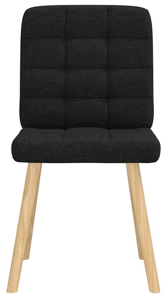 Jídelní židle 4 ks černé textil 3315193