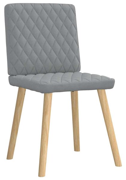 Jídelní židle 4 ks světle šedé textil 3315221
