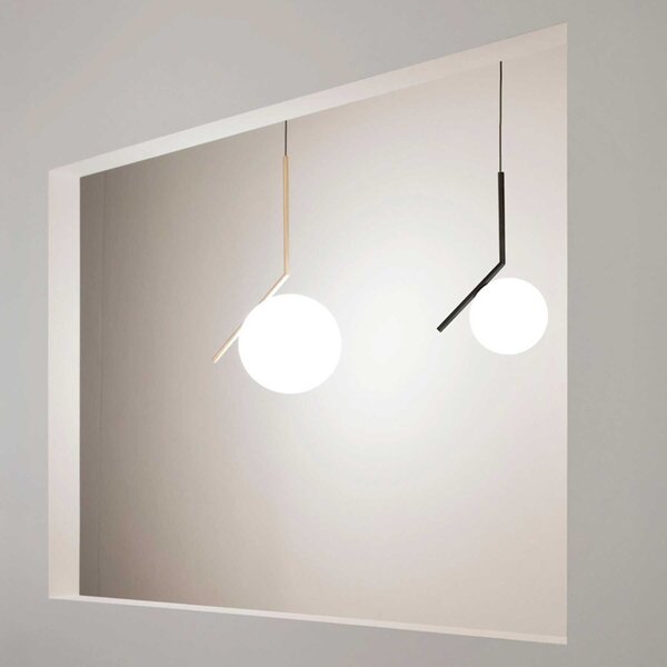 Flos IC Lights S1 E14 závěsné svítidlo Mosaz