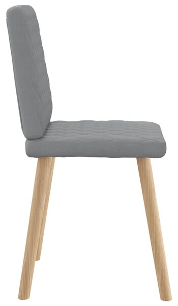 Jídelní židle 4 ks světle šedé textil 3315221