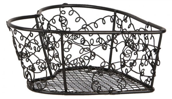 Sada 2 drátěných misek ve tvaru srdce Filigraine – 16x16x5 / 12x12x5 cm