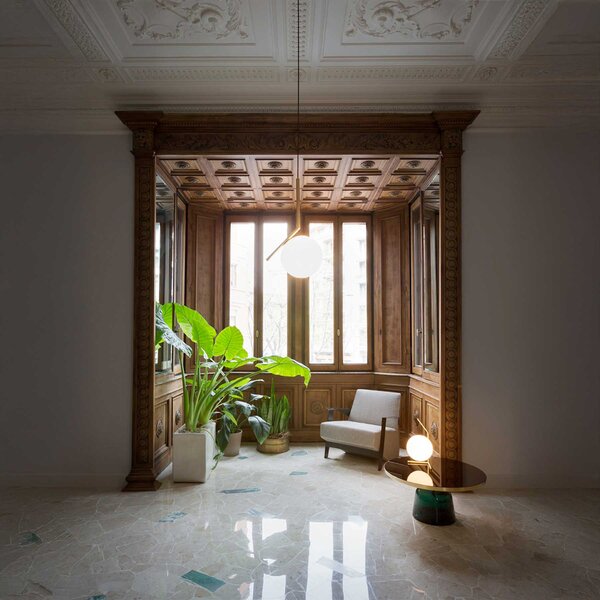 Flos IC Lights S1 E14 závěsné svítidlo Mosaz