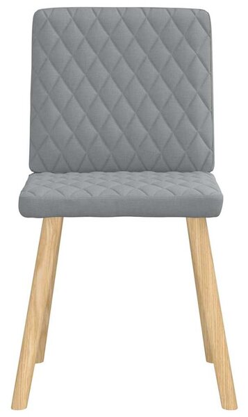 Jídelní židle 4 ks světle šedé textil 3315221