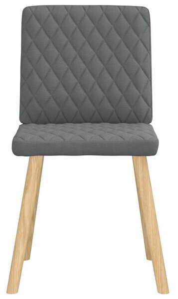 Jídelní židle 4 ks tmavě šedé textil 3315222