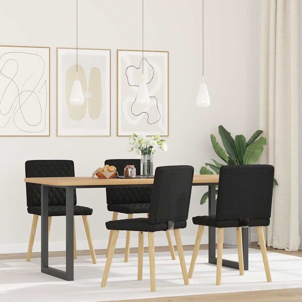 Jídelní židle 4 ks černé textil 3315223
