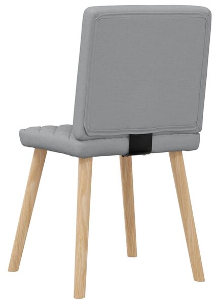 Jídelní židle 4 ks světle šedé textil 3315221