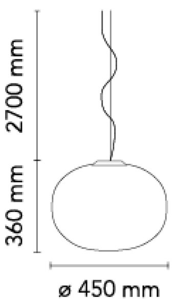 Flos Glo-Ball E27 závěsné svítidlo Ø450mm