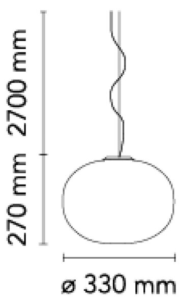 Flos Glo-Ball E27 závěsné svítidlo Ø450mm