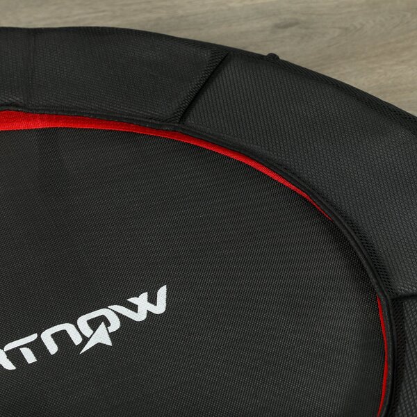 SPORTNOW 102 cm Skládací Fitness Trampolína s Ocelovým Rámem a Protiskluzovými Nohami, Podporuje Hmotnost 100 kg pro Trénink Nohou a Těla Doma, v Kanc