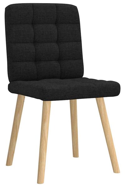 Jídelní židle 4 ks černé textil 3315193