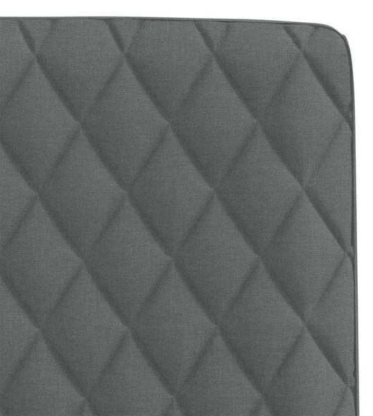 Jídelní židle 4 ks tmavě šedé textil 3315222