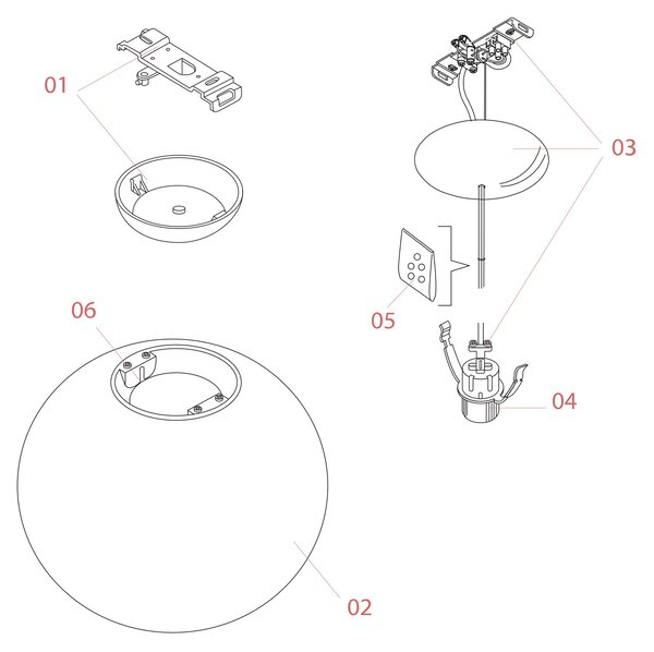Flos Glo-Ball E27 závěsné svítidlo Ø450mm