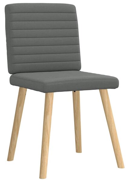 Jídelní židle 4 ks tmavě šedé textil 3315275