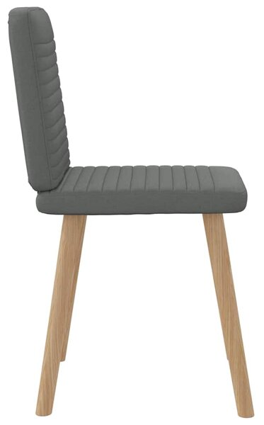 Jídelní židle 4 ks tmavě šedé textil 3315245