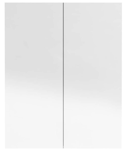 Koupelnová skříňka se zrcadlem 60 x 15 x 75 cm MDF zářivě šedá 331526