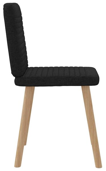 Jídelní židle 4 ks černé textil 3315246
