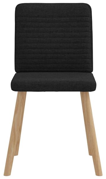 Jídelní židle 4 ks černé textil 3315246