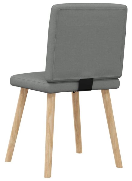 Jídelní židle 4 ks tmavě šedé textil 3315275