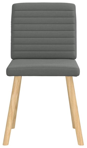 Jídelní židle 4 ks tmavě šedé textil 3315275