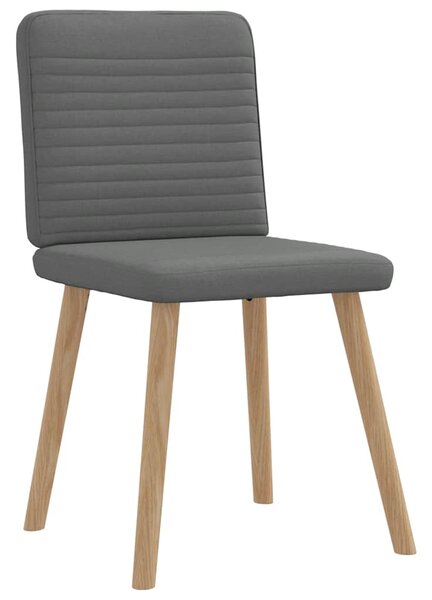 Jídelní židle 4 ks tmavě šedé textil 3315245