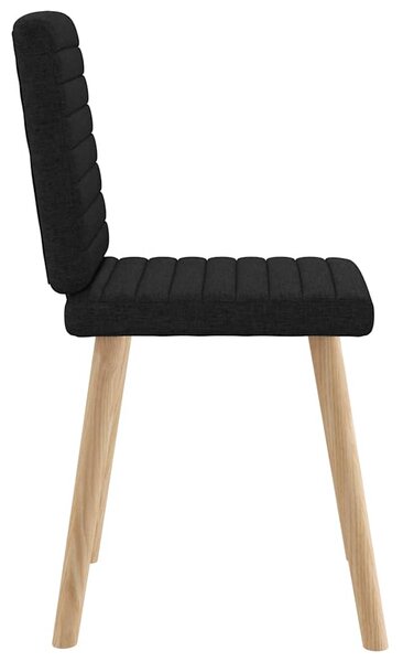 Jídelní židle 4 ks černé textil 3315276