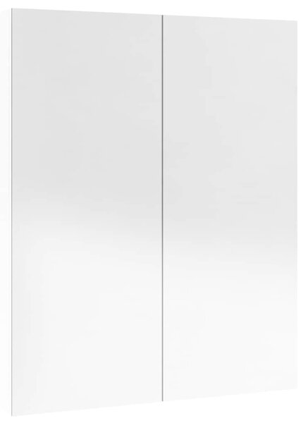 Koupelnová skříňka se zrcadlem 60 x 15 x 75 cm MDF zářivě bílá 331525