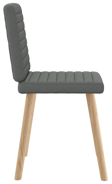 Jídelní židle 4 ks tmavě šedé textil 3315275