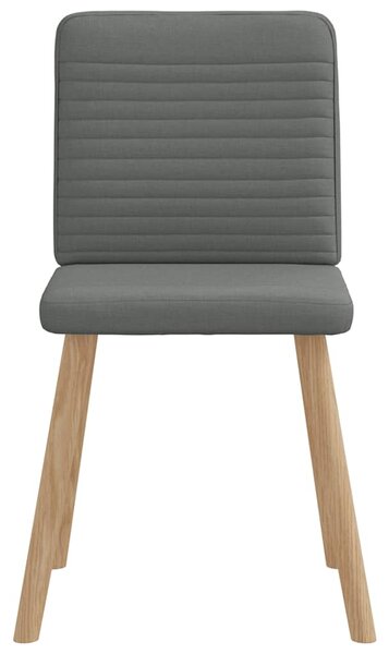 Jídelní židle 4 ks tmavě šedé textil 3315245